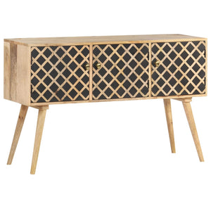 NNEVL Sideboard 118x35x75 cm Solid Mango Wood