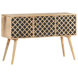 NNEVL Sideboard 118x35x75 cm Solid Mango Wood