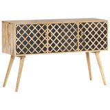 NNEVL Sideboard 118x35x75 cm Solid Mango Wood