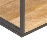 NNEVL Bookcase 80x30x180 cm Rough Mango Wood