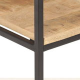 NNEVL Bookcase 80x30x180 cm Rough Mango Wood