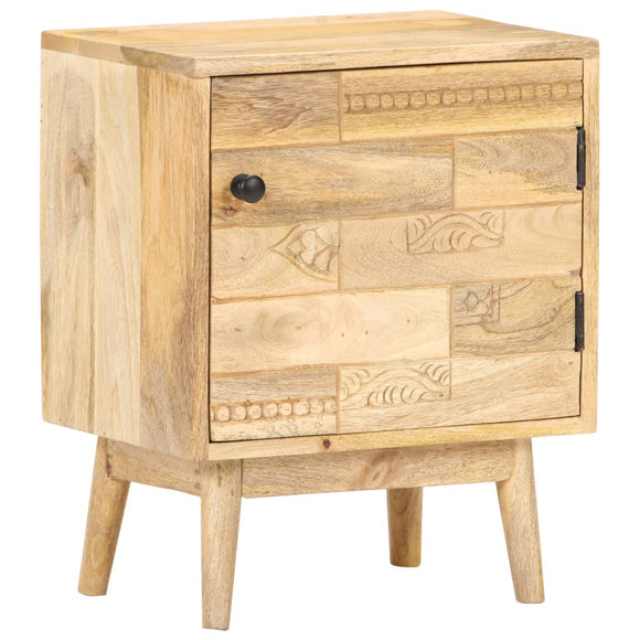 NNEVL Bedside Cabinet 40x30x50 cm Solid Mango Wood