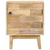NNEVL Bedside Cabinet 40x30x50 cm Solid Mango Wood