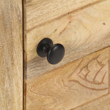 NNEVL Bedside Cabinet 40x30x50 cm Solid Mango Wood