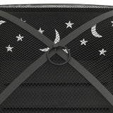 NNEVL Fire Pit with Poker 62 cm XXL Steel