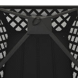 NNEVL Fire Pit with Poker 64 cm XXL Steel