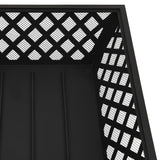 NNEVL Fire Pit with Poker 64 cm XXL Steel