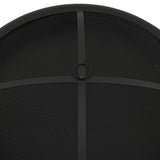 NNEVL Fire Pit with Poker 75 cm XXL Steel