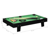NNEVL 3 Feet Mini Pool Table 92x52x19 cm Black and Green
