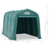 NNEVL Garage Tent PVC 2.4x3.6 m Green