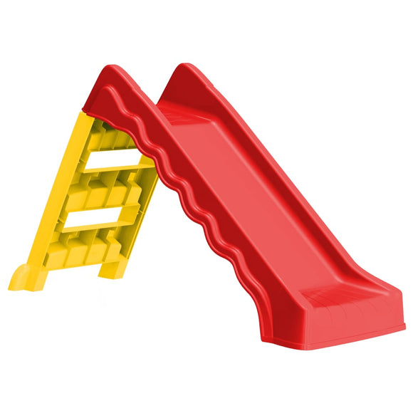 NNEVL Foldable Slide for Kids Indoor Outdoor Red and Yellow