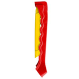 NNEVL Foldable Slide for Kids Indoor Outdoor Red and Yellow