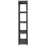 NNEVL Storage Shelf 5-Tier Black 71x38x170 cm Plastic