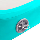NNEVL Inflatable Gymnastics Mat with Pump 60x100x10 cm PVC Green