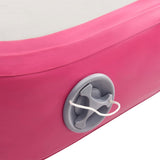NNEVL Inflatable Gymnastics Mat with Pump 300x100x15 cm PVC Pink