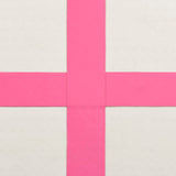 NNEVL Inflatable Gymnastics Mat with Pump 300x100x15 cm PVC Pink