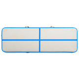 NNEVL Inflatable Gymnastics Mat with Pump 300x100x15 cm PVC Blue