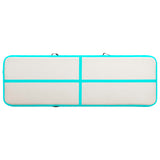 NNEVL Inflatable Gymnastics Mat with Pump 300x100x15 cm PVC Green