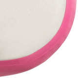 NNEVL Inflatable Gymnastics Mat with Pump 400x100x15 cm PVC Pink