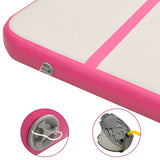 NNEVL Inflatable Gymnastics Mat with Pump 300x100x20 cm PVC Pink