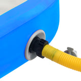NNEVL Inflatable Gymnastics Mat with Pump 300x100x20 cm PVC Blue