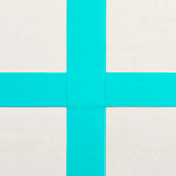 NNEVL Inflatable Gymnastics Mat with Pump 300x100x20 cm PVC Green