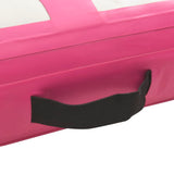 NNEVL Inflatable Gymnastics Mat with Pump 400x100x20 cm PVC Pink
