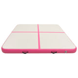 NNEVL Inflatable Gymnastics Mat with Pump 200x200x10 cm PVC Pink