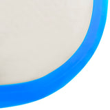 NNEVL Inflatable Gymnastics Mat with Pump 200x200x10 cm PVC Blue