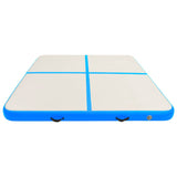 NNEVL Inflatable Gymnastics Mat with Pump 200x200x20 cm PVC Blue