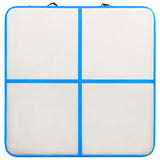 NNEVL Inflatable Gymnastics Mat with Pump 200x200x20 cm PVC Blue