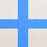 NNEVL Inflatable Gymnastics Mat with Pump 200x200x20 cm PVC Blue