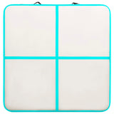 NNEVL Inflatable Gymnastics Mat with Pump 200x200x20 cm PVC Green