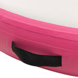 NNEVL Inflatable Gymnastic Mat with Pump 100x100x10 cm PVC Pink