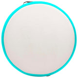 NNEVL Inflatable Gymnastic Mat with Pump 100x100x10 cm PVC Green