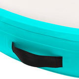 NNEVL Inflatable Gymnastic Mat with Pump 100x100x10 cm PVC Green