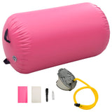 NNEVL Inflatable Gymnastic Roll with Pump 100x60 cm PVC Pink