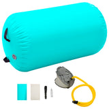 NNEVL Inflatable Gymnastic Roll with Pump 100x60 cm PVC Green