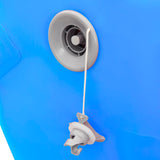NNEVL Inflatable Gymnastic Roll with Pump 100x60 cm PVC Blue