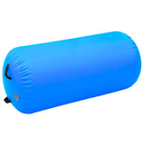 NNEVL Inflatable Gymnastic Roll with Pump 120x75 cm PVC Blue