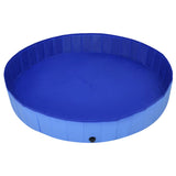 NNEVL Foldable Dog Swimming Pool Blue 200x30 cm PVC