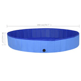 NNEVL Foldable Dog Swimming Pool Blue 200x30 cm PVC