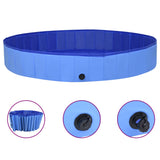 NNEVL Foldable Dog Swimming Pool Blue 300x40 cm PVC