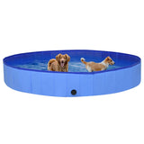 NNEVL Foldable Dog Swimming Pool Blue 300x40 cm PVC