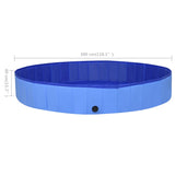 NNEVL Foldable Dog Swimming Pool Blue 300x40 cm PVC