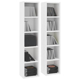NNEVL CD Cabinets 2 pcs White 21x16x93.5 cm Chipboard
