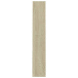 NNEVL CD Cabinets 2 pcs Sonoma Oak 21x16x93.5 cm Chipboard