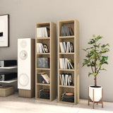 NNEVL CD Cabinets 2 pcs Sonoma Oak 21x16x93.5 cm Chipboard