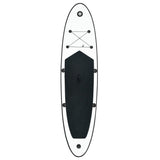 NNEVL Inflatable Stand Up Paddleboard Set Black and White