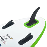 NNEVL Inflatable Stand Up Paddleboard Set Green and White